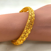 Women’s Ethnic Copper Open Cuff Bracelets Set for Weddings and Gifts