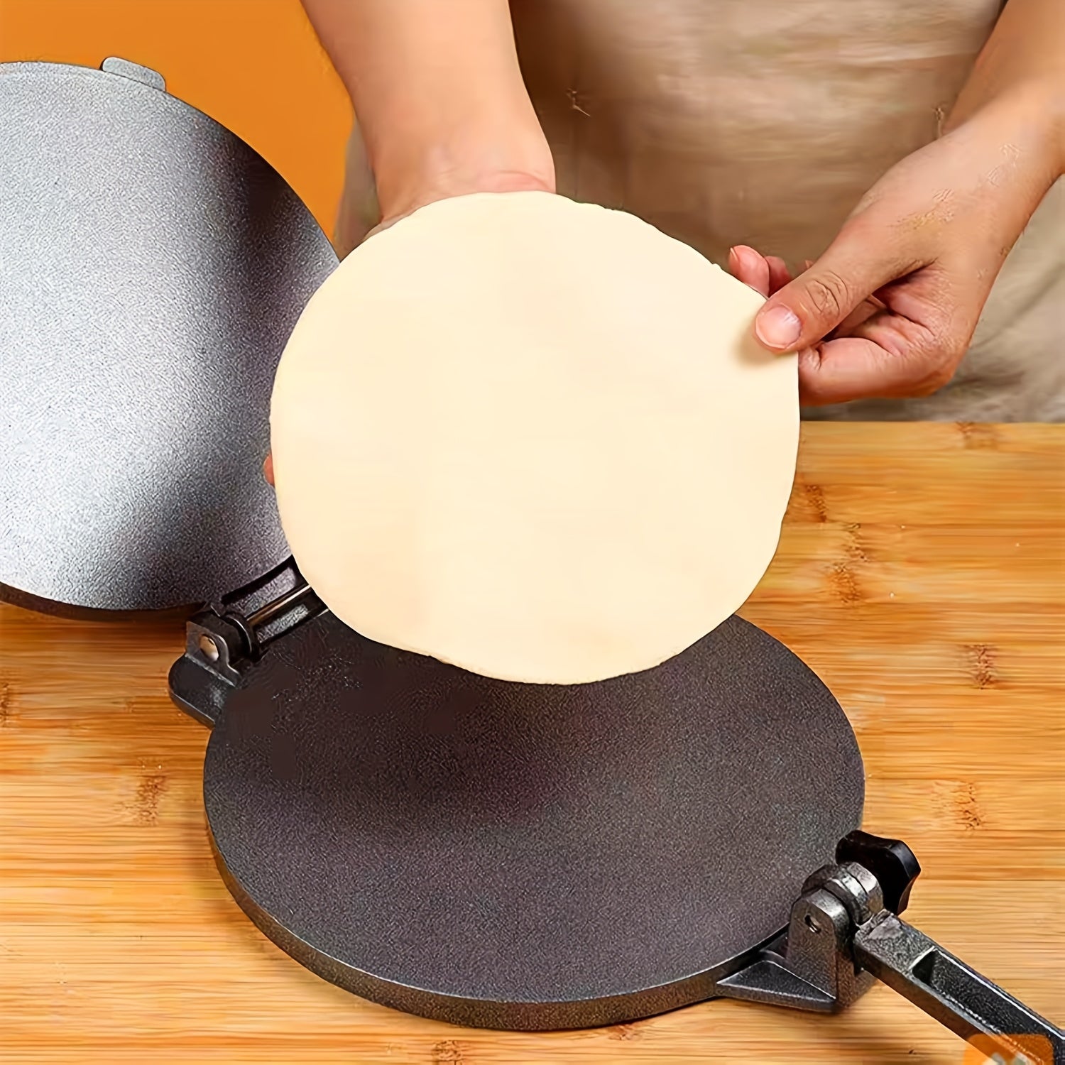 Heavy-Duty Aluminum Tortilla Press for Roti Quesadilla and Taco Making