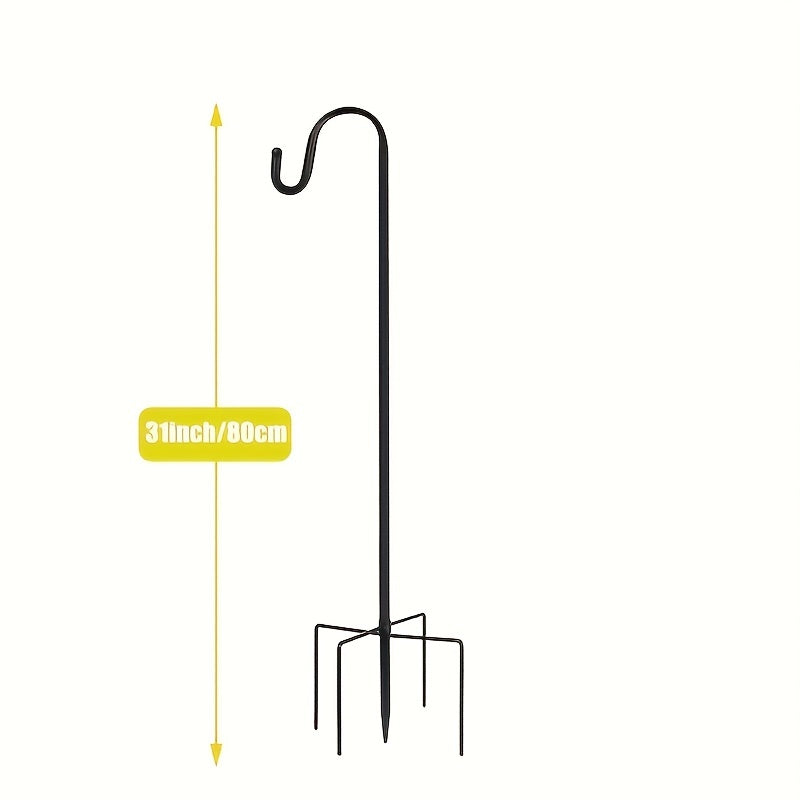 Heavy Duty Garden Shepherd Hooks for Bird Feeders Plant Baskets Solar Lanterns
