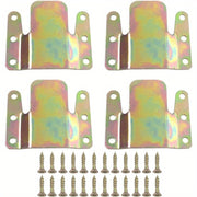 Conectores de sección de metal para sofá Chrome con tornillos para montaje y reparación de muebles