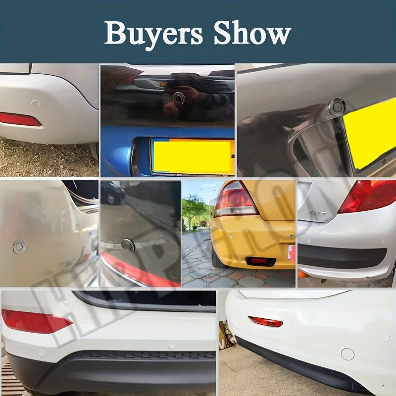 Kit de sensores de estacionamiento con 4 sondas, detección ultrasónica, indicadores LED, universal, fácil de instalar