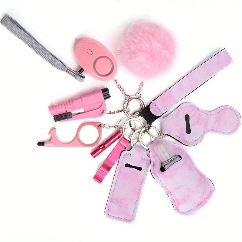 Self-Defense Kit for Women, Personal Alarm, Safety Accessories, 10-Piece Set