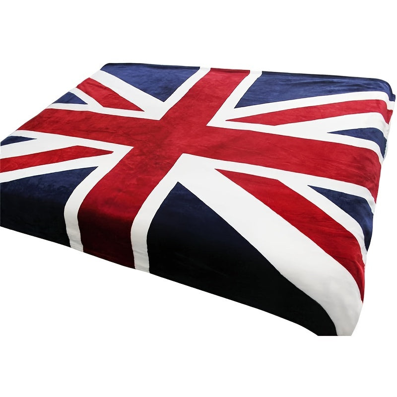 British Flag Fleece Blanket 59x79 Inches Cozy Warm Throw for Couch Sofa Travel
