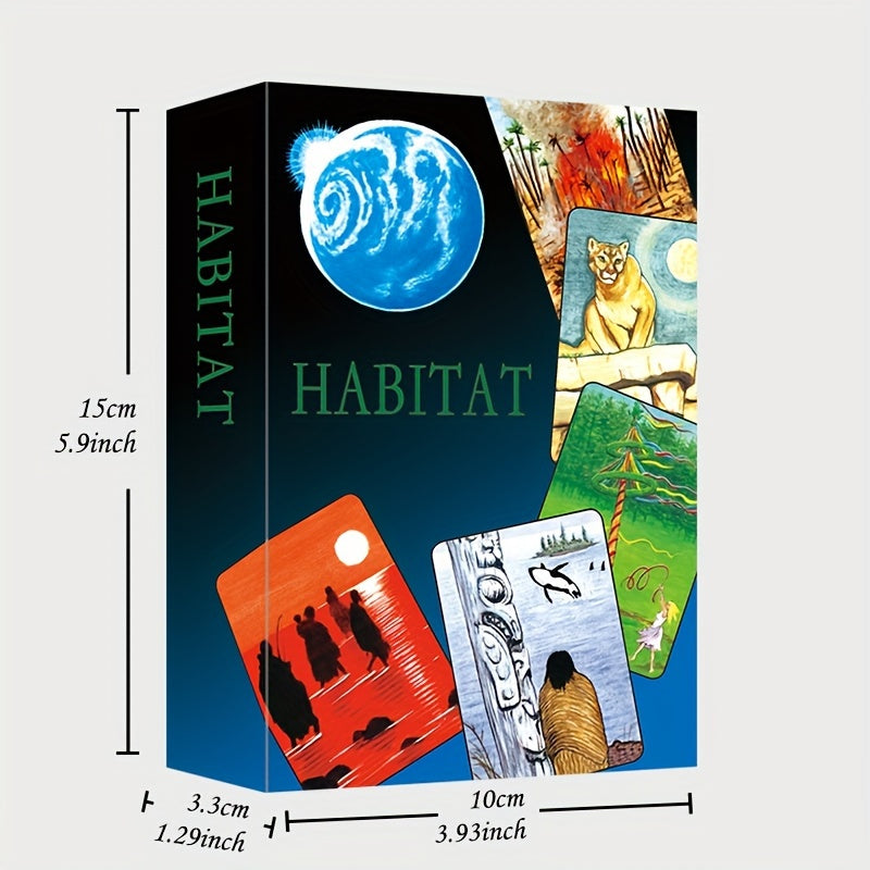 KEPNOY Habitat I Qog'oz O'yini - Shifobaxshlik, Psixologiya va Partiya Qiziqishi uchun Noqonuniy Proyeksiya va Aql Xarita Qutisi - Qog'oz Material, Aralash Ranglar, Yangilik Taxtasi O'yini.