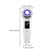 Бежевый массажер для лица для ухода за кожей, портативный, беспроводной, с перезаряжаемой литий-ионной батареей