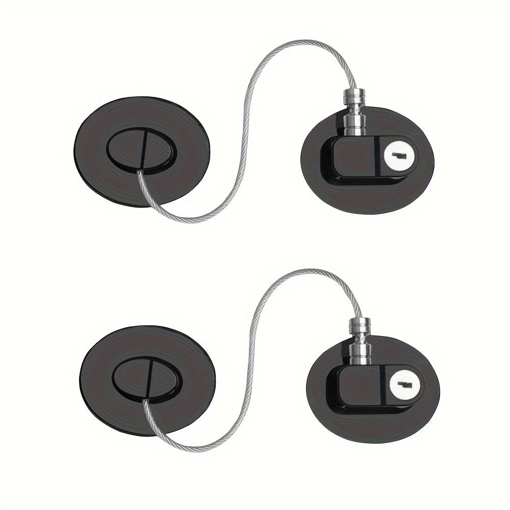 Set of 4 Childproof Cabinet Locks for Freezer Drawers and Doors