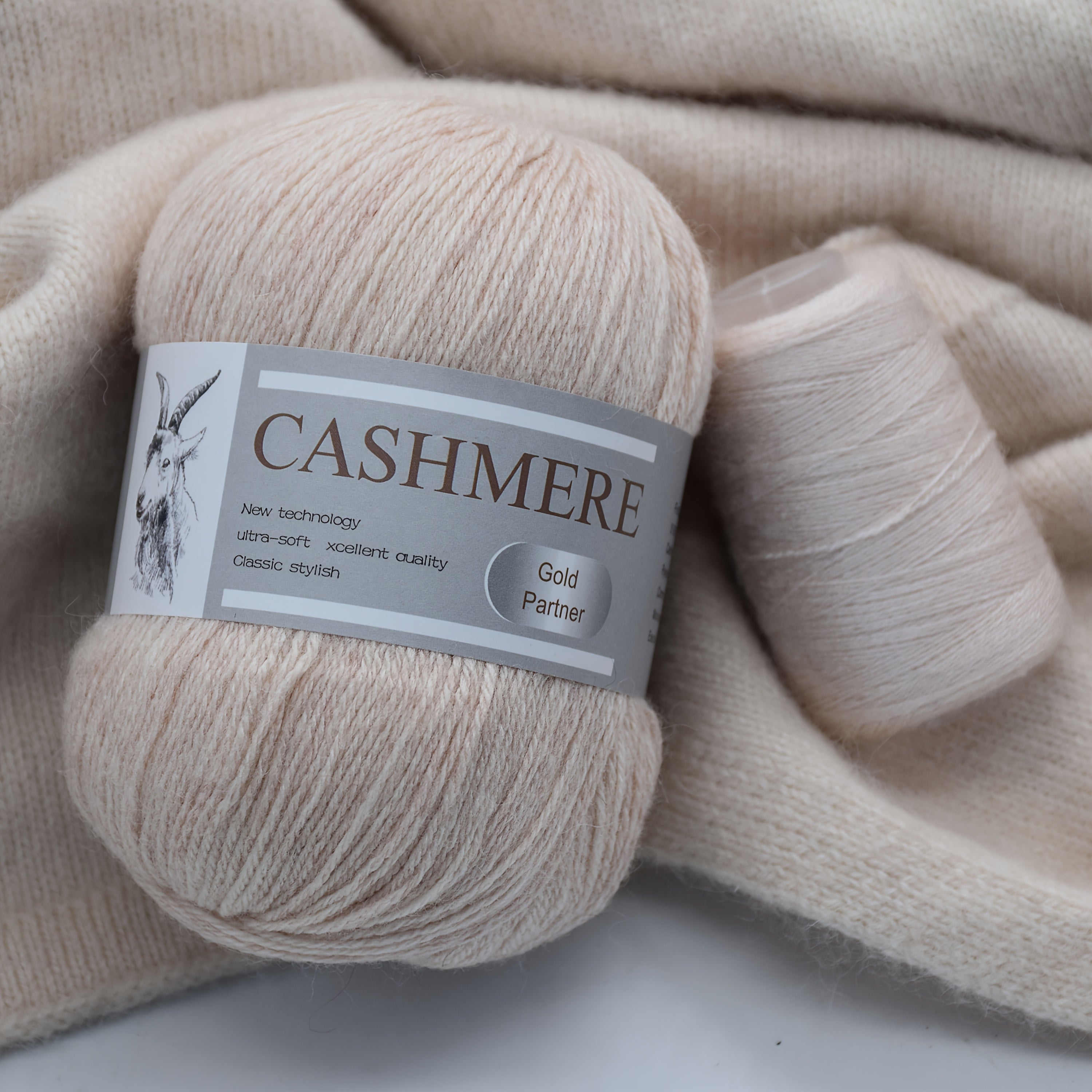 Luxurious Cashmere Yarn Set for Knitting and Crocheting Multicolored 6-Pair Bundle
