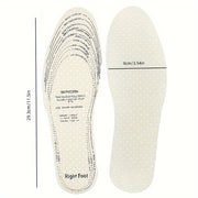 Mens Womens Cotton Latex Insoles Breathable Punched Design Size 36-46