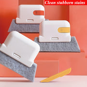 Multi-Colored Cleaning Brush for Door and Window Tracks Hard-to-Reach Gaps