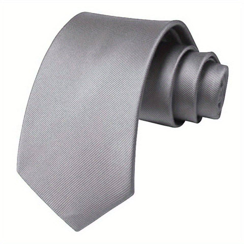 Мужской однотонный галстук для деловых свадеб и официальных мероприятий