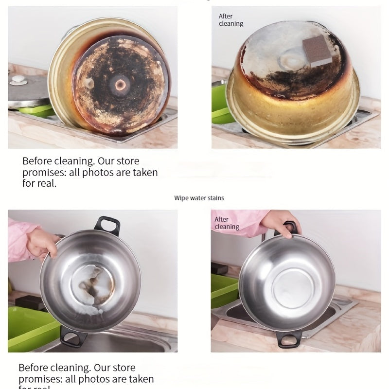 3/6/9 Pieces Pot Cleaning Sponges Descaling Scrubbing Pads for Kitchen