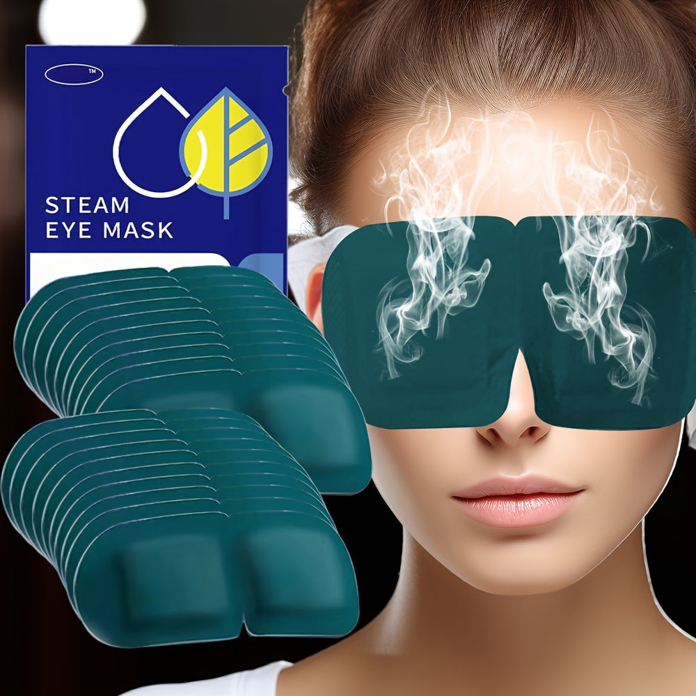 20 Lutein Steam Eye Masks Warming Moisturizing Light-Blocking for Travel Office