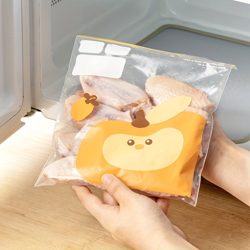 Многоразовые сумки для хранения, набор из 15, 20, 30 штук, герметичные застежки-молнии, органайзер для продуктов, фруктов, овощей, круп