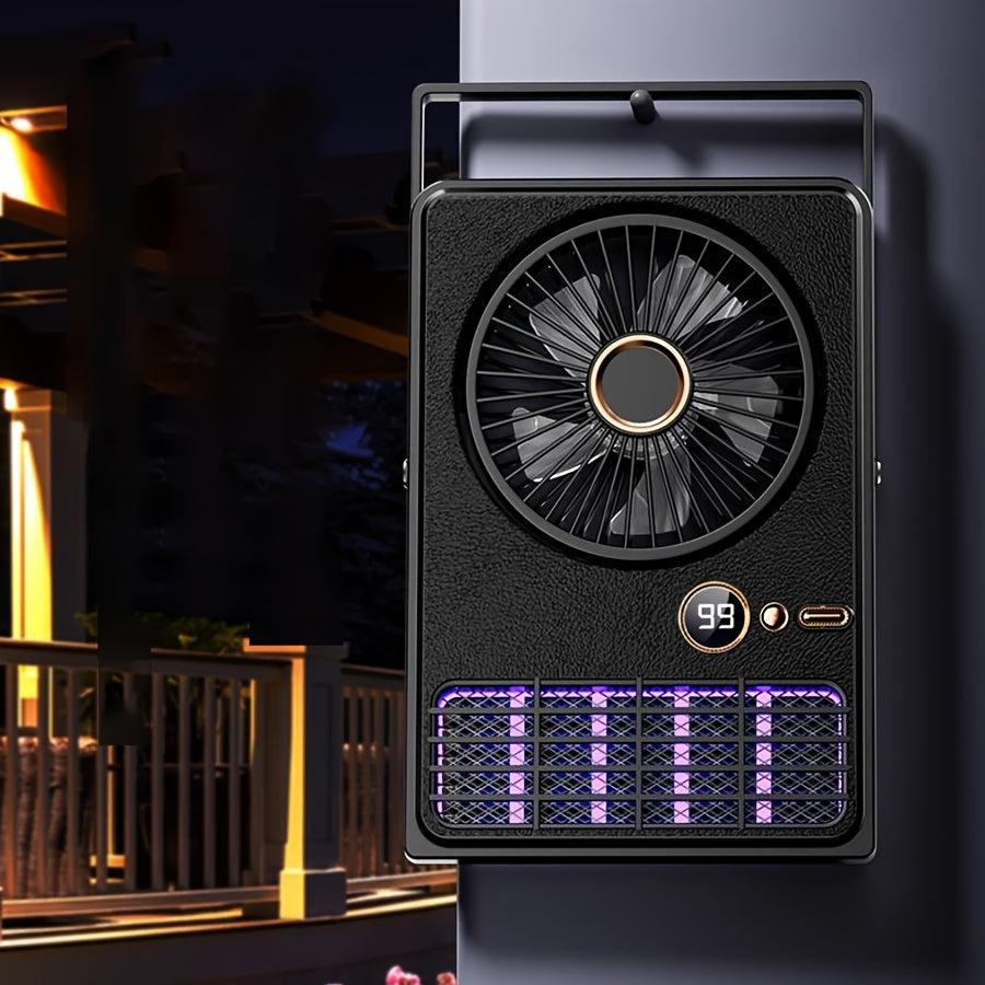 Portable Mosquito Killer Fan for Outdoor Camping Hanging Desktop Multiple Functions