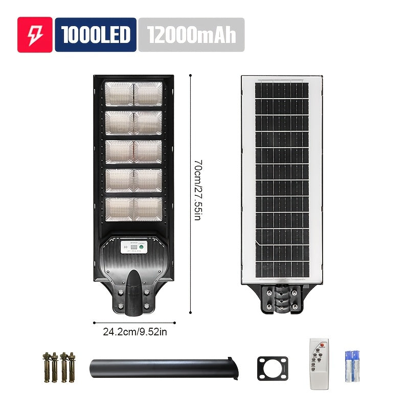 Farola exterior solar con sensor infrarrojo y control remoto