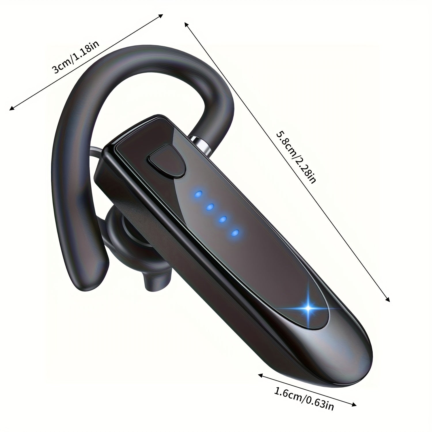 Wireless In-Ear Headset with 29 Hours Music Playback Noise-Isolating Lightweight Dual Connectivity