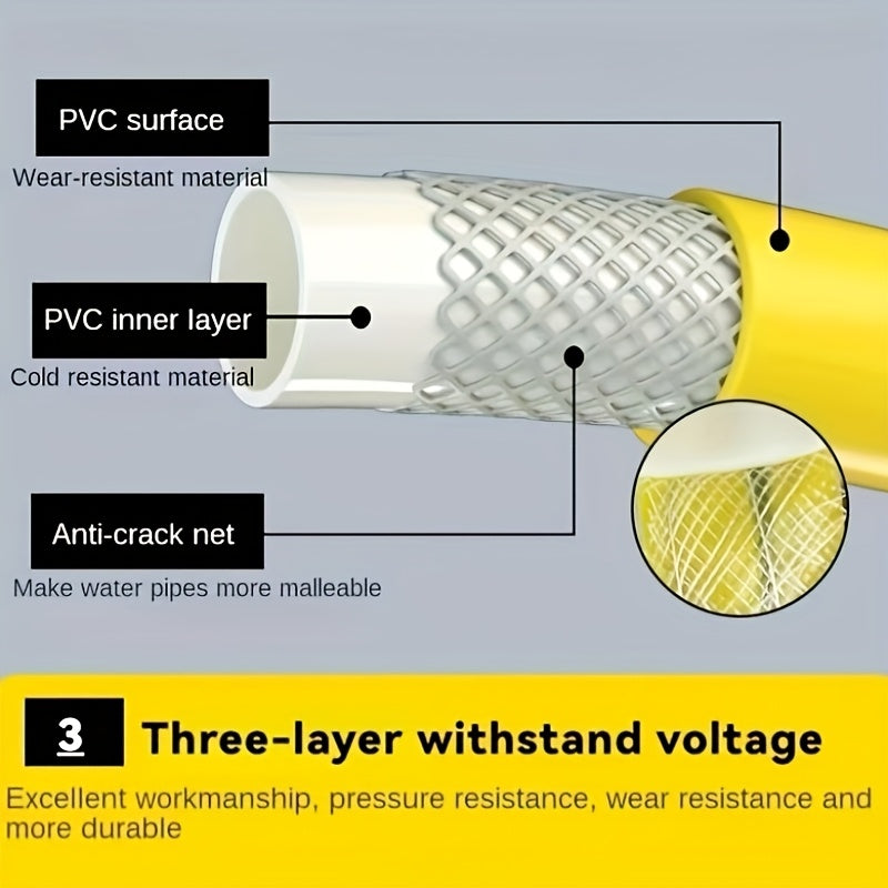 Conjunto de lavado a presión para coches con pistola de rociado, manguera y accesorios para coches, suelos, cristales y flores