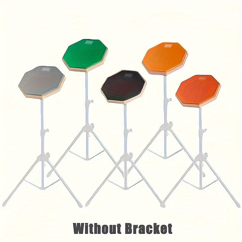 Beginners uchun 8 dyuymli baraban padlari, rezina shovqinsiz mato bilan, ko'p rangli