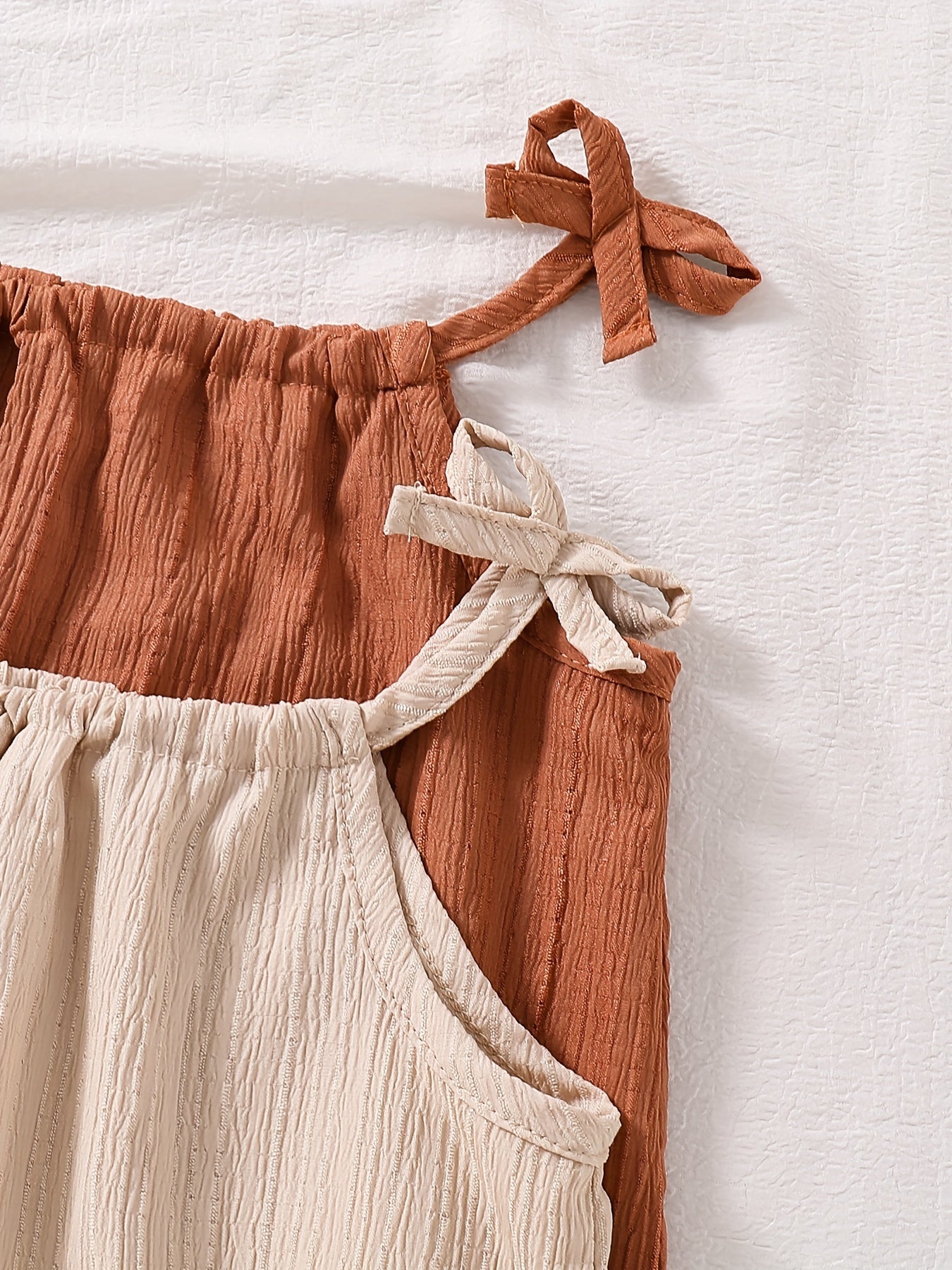 Girls' Summer Princess Dresses Set 2 Breathable Polyester Sleeveless Ruffle Hem for Parties Beach