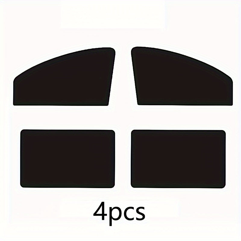 Набор козырьков для окон автомобиля 4 шт. магнитные UV-защита, конфиденциальность, солнцезащитный козырек