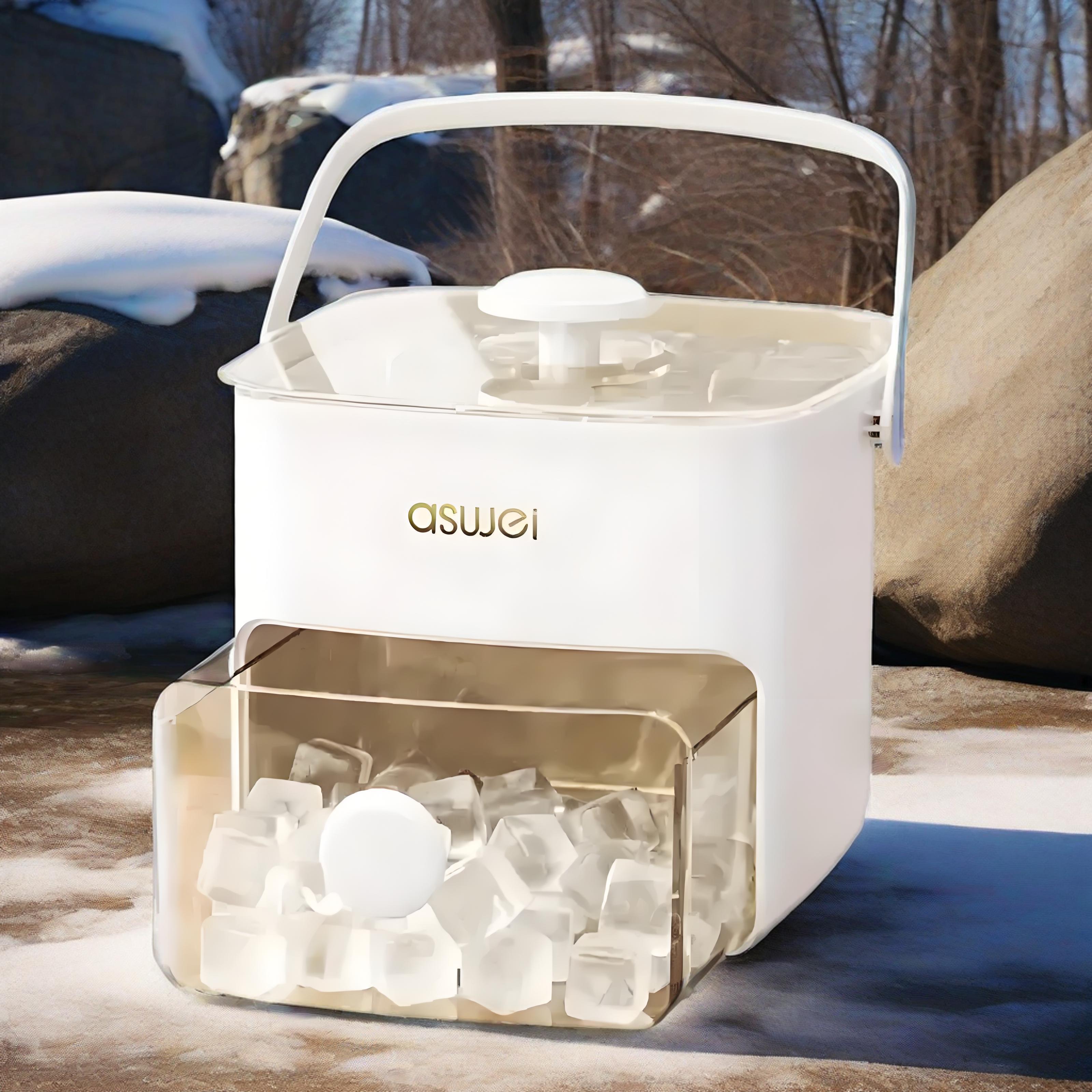 Manual Ice Maker Kit Square Ice Cube Tray Large Capacity Durable