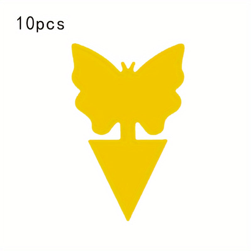 Trampa adhesiva amarilla para moscas de la fruta, interior y exterior, no tóxica, protectores para plantas