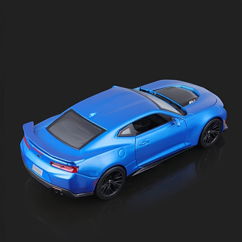 Kids Toy Car 1:24 Scale Diecast ZL1 Alloy Collectible Yellow Blue