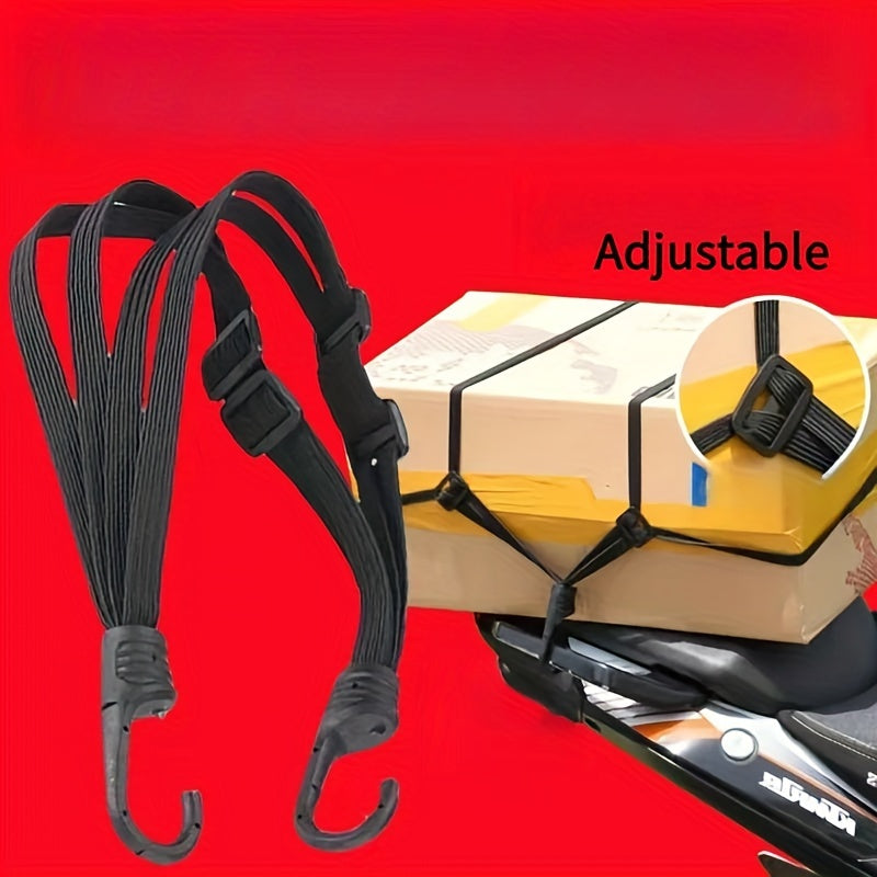 Motorcycle Tie-Down Belt Elastic Rope Heavy Duty Adjustable Strap
