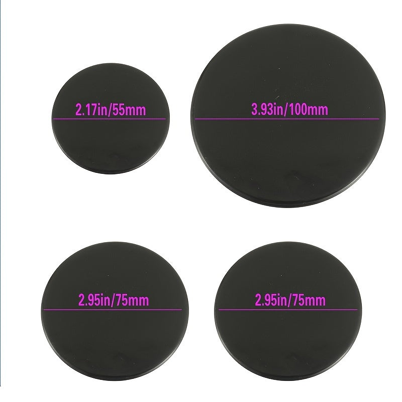 Set of 4 Gas Stove Burner Covers for Built-In Stoves 55mm 75mm 100mm