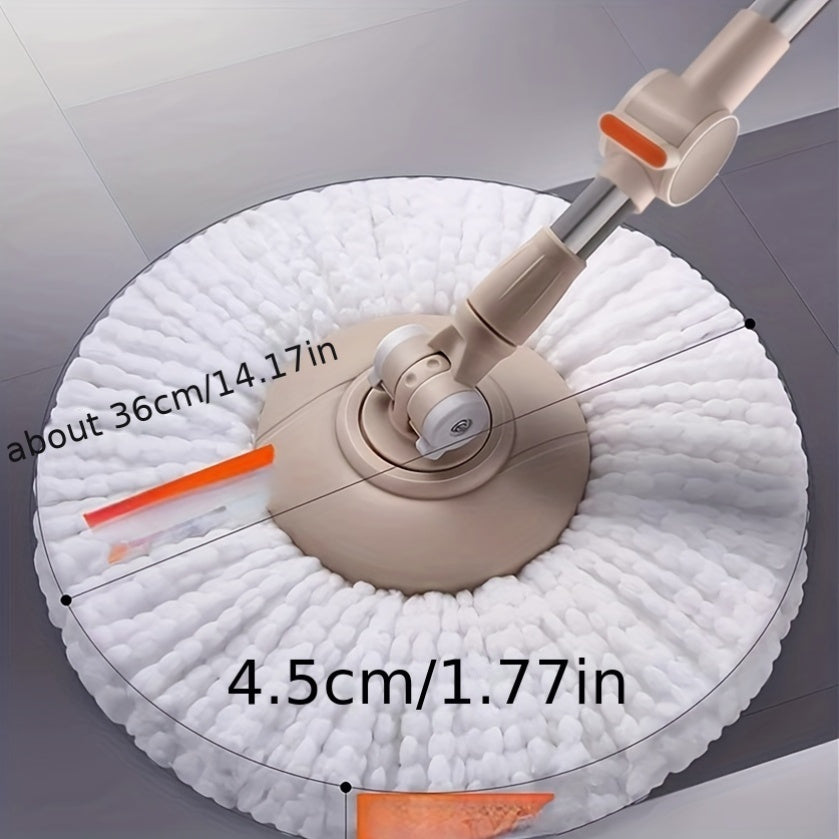 Juego de mopa y cubo con mango de acero inoxidable y escurrido sin manos