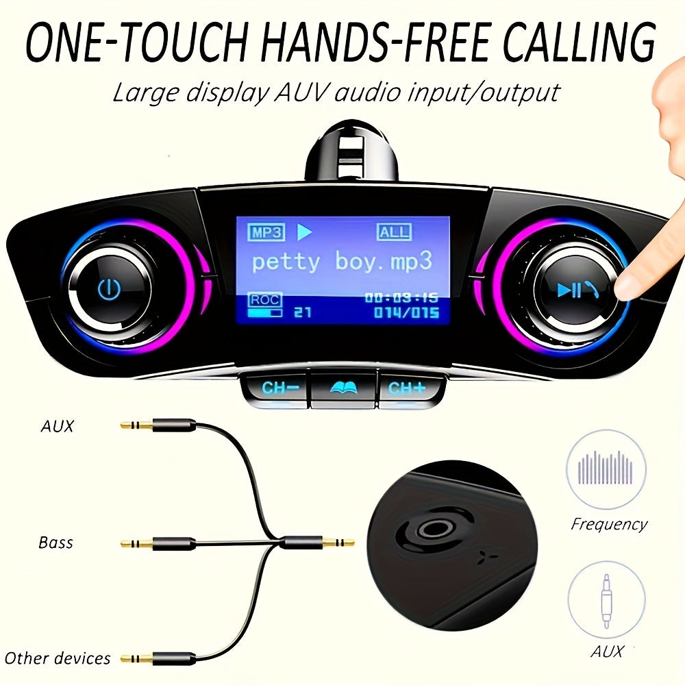 Car FM Transmitter MP3 Player Adapter Charger Handsfree for Car Use