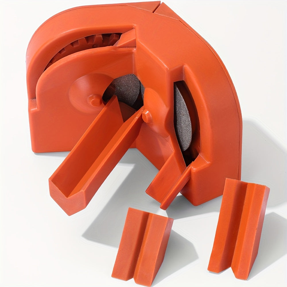 Set of 4 Portable Metal and Plastic Drill Bit Sharpeners for Twist and Impact Drills