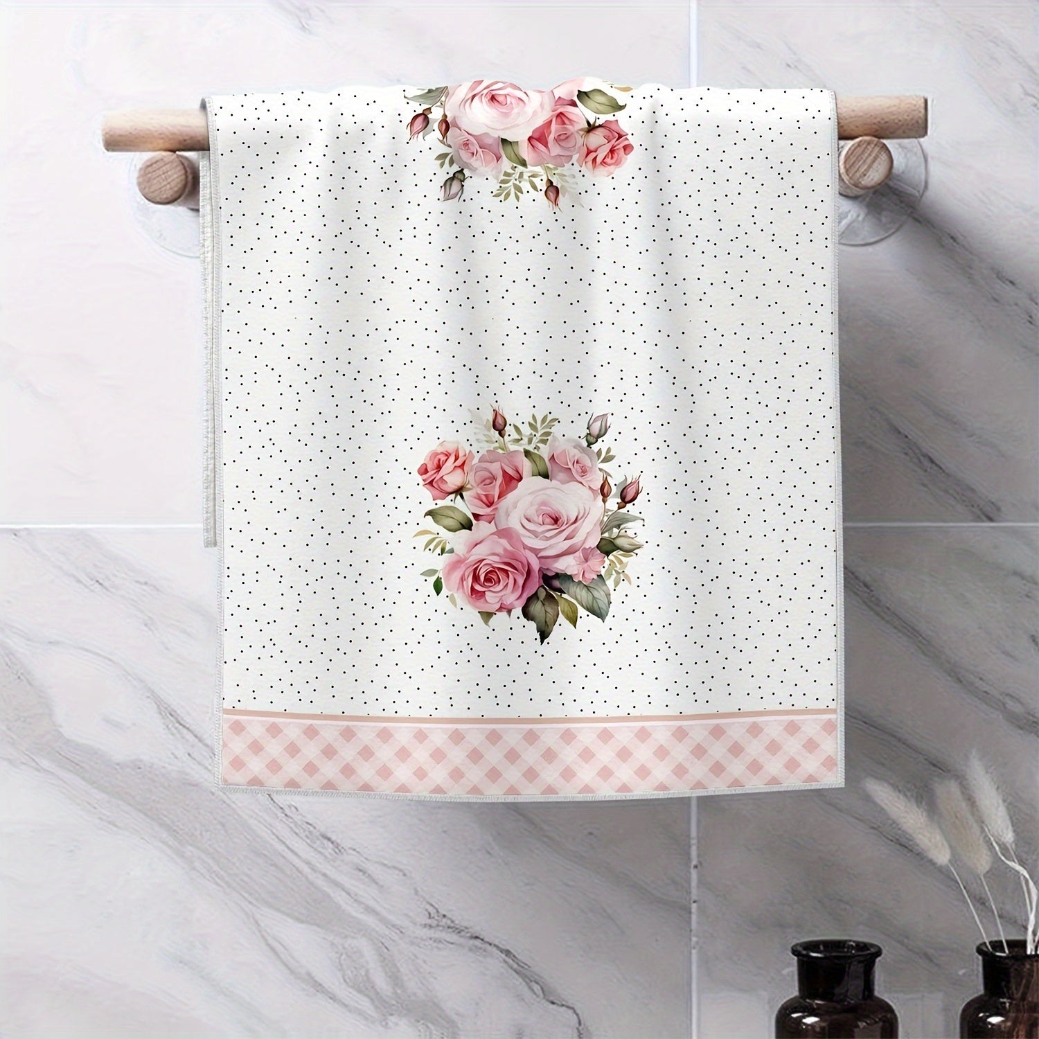 Набор из 2 кухонных полотенец, высоко впитывающих, быстро сохнущих, с мультяшным дизайном