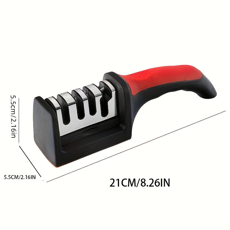 4 bosqichli maydalash tizimi bilan pichoqni silliqlash vositasi, volfram va olmos keramika, oshxona va oshpaz pichoqlari uchun