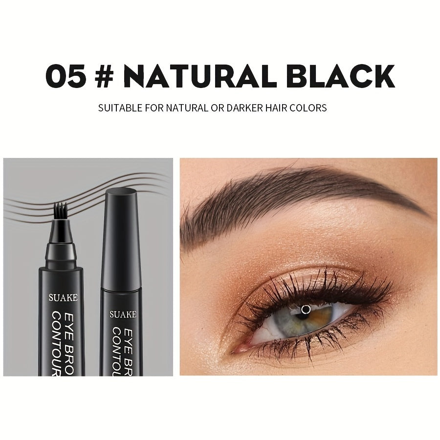 Waterproof Eyebrow Pen for Women Long-Lasting Non-Smudge Natural Look