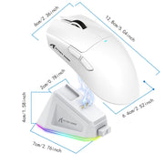 Gaming Mouse Wireless Wired with Magnetic Charging Dock PixArt PAW3311 Optical Sensor for PC Xbox PS Mac