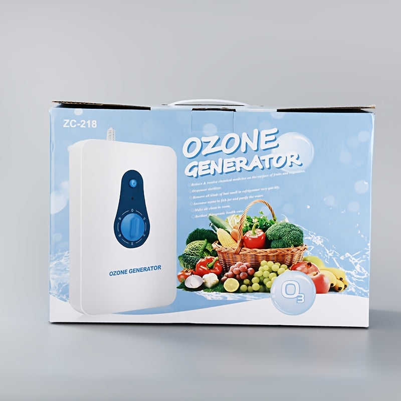 Generador de ozono portátil para aire, agua, fruta y ropa, con enchufe estándar europeo, ABS