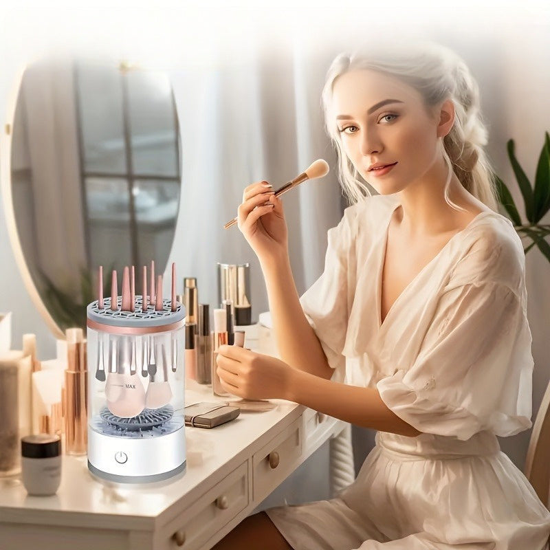 Electric Makeup Brush Cleaner USB Powered Quick One-Minute Cosmetic Brush Cleaning