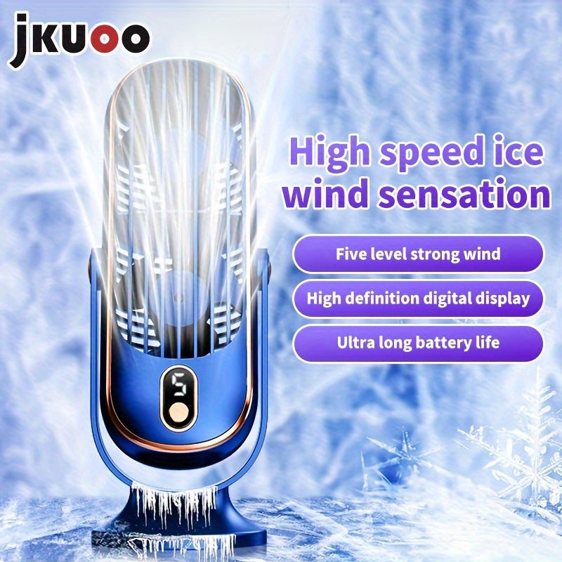 Mini USB Fan Portable Personal Cooler with 5-Speed Adjustable Settings
