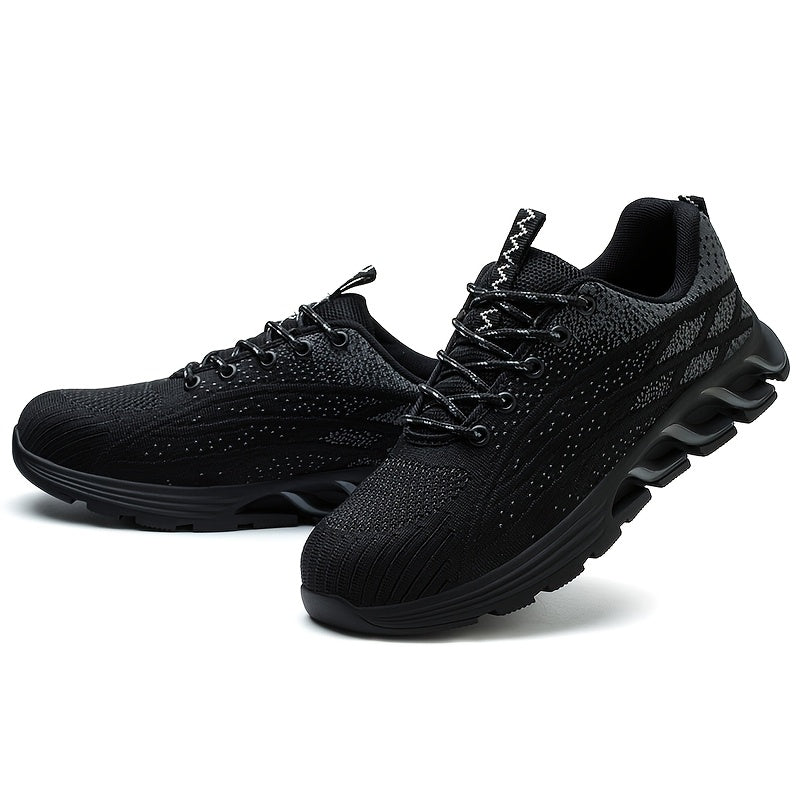 Breathable Safety Sneakers with Steel Toe Puncture-Proof Sole for All Seasons