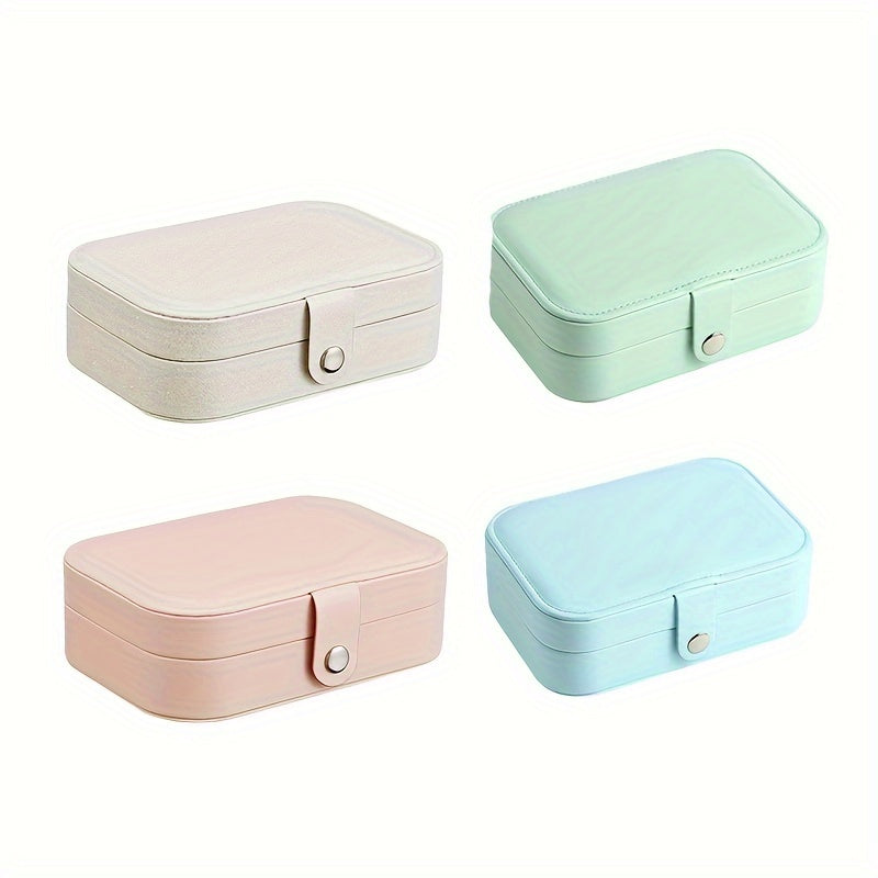 Мини переносная шкатулка для хранения украшений для путешествий и организации