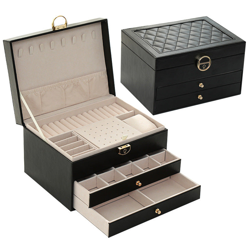 Multi-Layer Jewelry Box Organizer for Women with Spacious Compartments