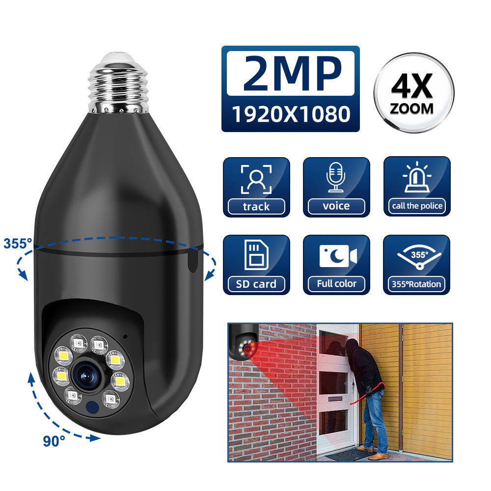 HD 1080P WiFi Security Camera with Pan Tilt Night Vision for Home Surveillance