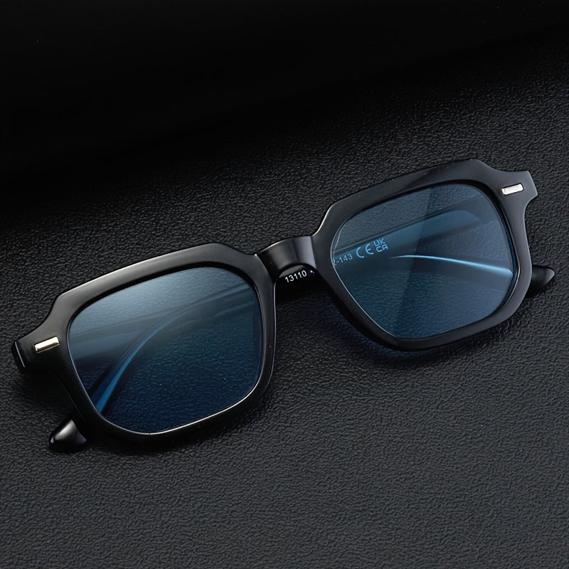 Katta kvadrat moda quyoshdan himoyalovchi ko‘zoynaklar ayollar uchun retro ko‘cha uslubi bilan metall g‘iloflar bilan