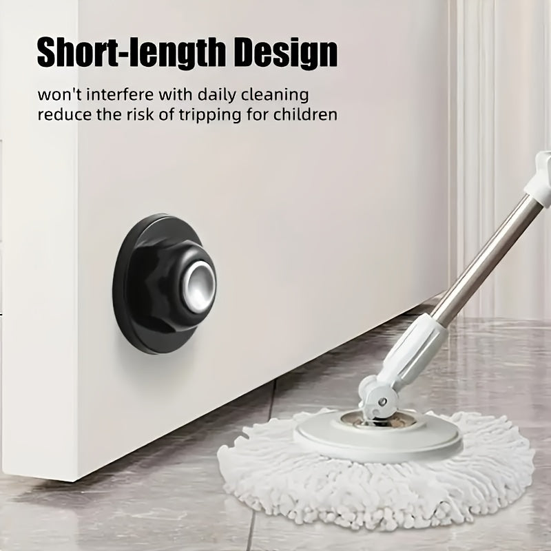 Magnetic Door Stop, Adhesive Wall or Floor Mount, Keeps Doors Open Safely