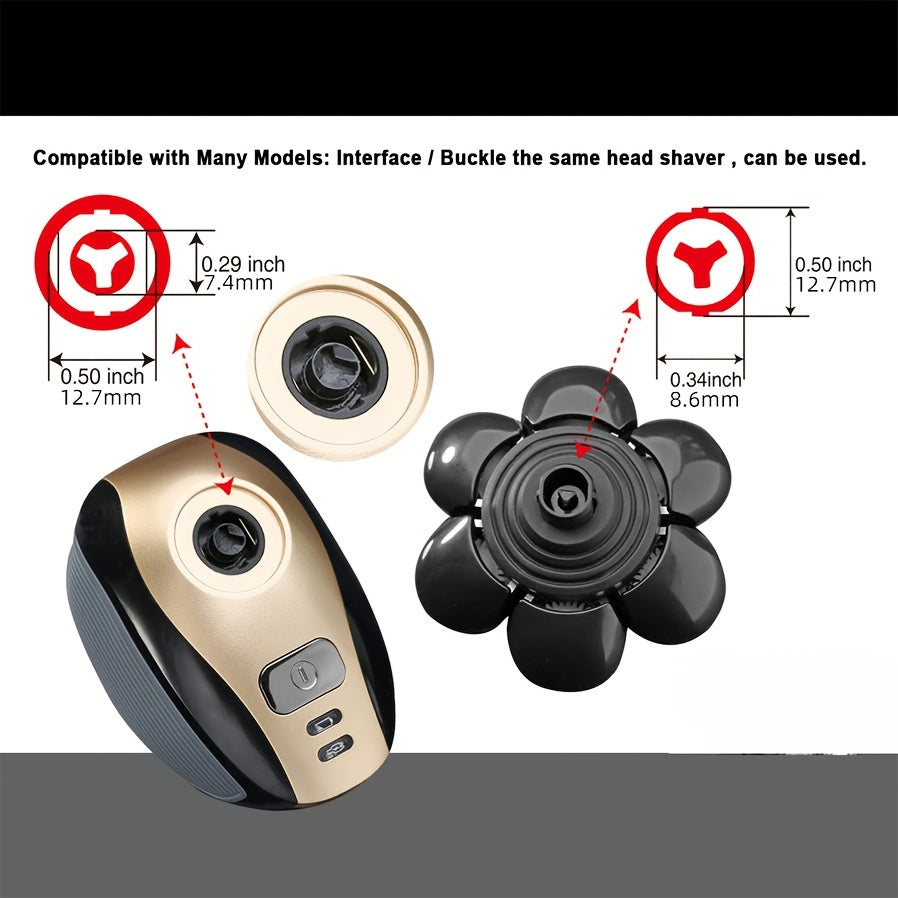 Заменяемые головки для электробритвы с 7 лезвиями для бритья головы и лица