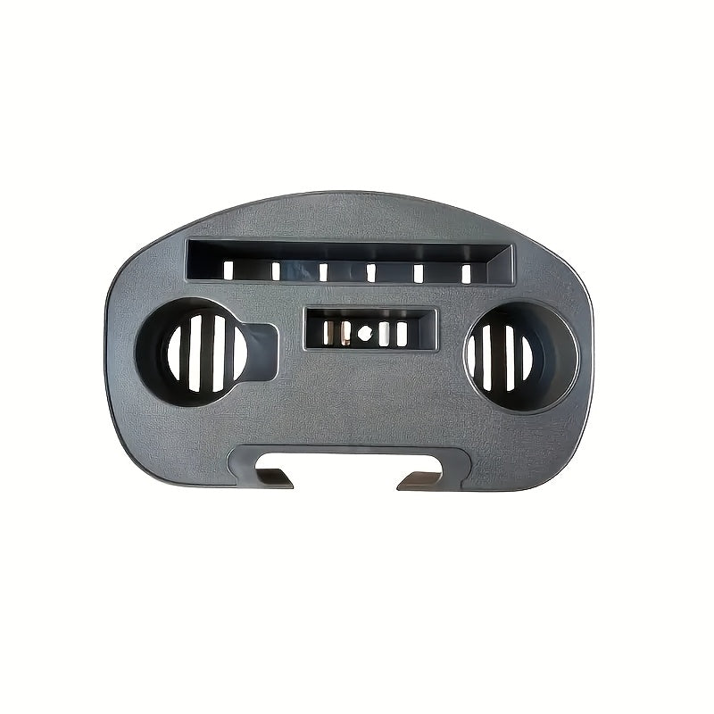 Bandeja con portavasos para sillón de gravedad cero negro con soporte para teléfono y tableta