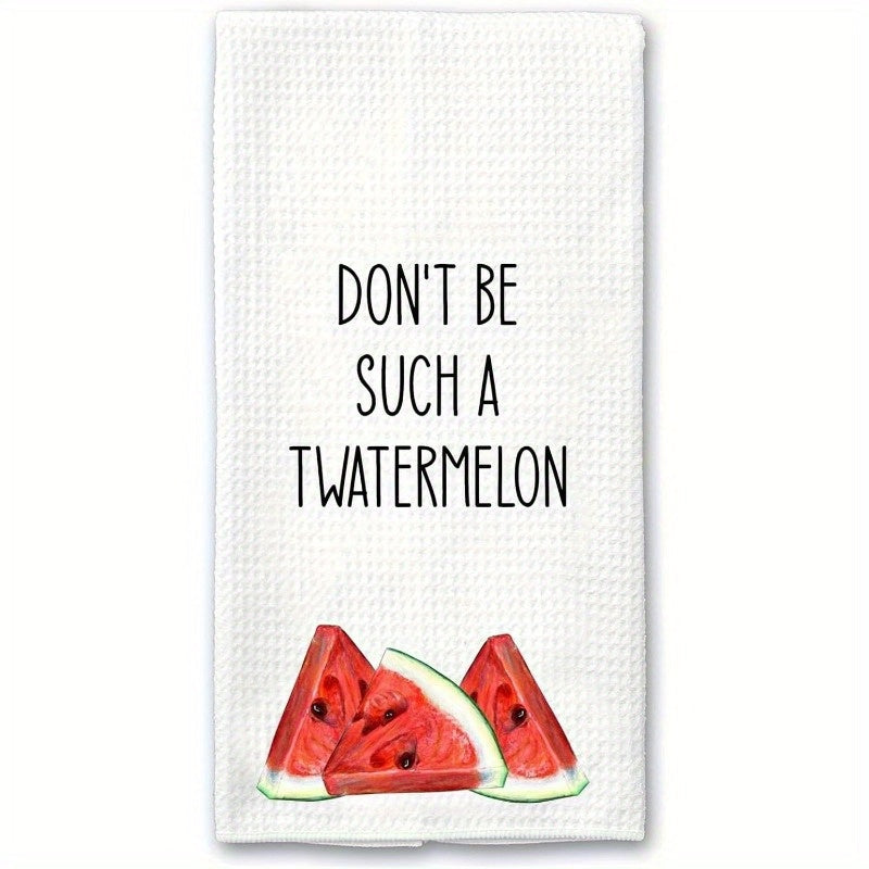 Summer Kitchen Towel Decor Cartoon Fruit Cake Watermelon 45x66cm Multi-Purpose
