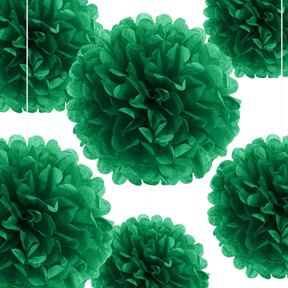 3 ta qog'oz pom-pom to'y va tug'ilgan kun bayrami bezaklari uchun