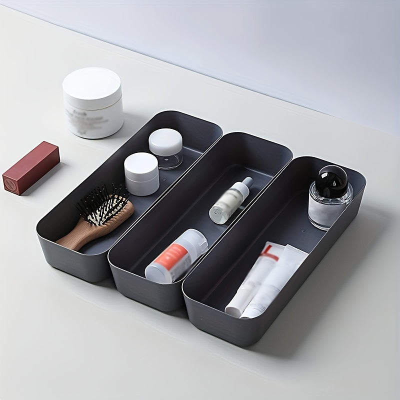 Plastic Desk Organizer with Open Cover for Home Office Dorm 1 or 2 Pack